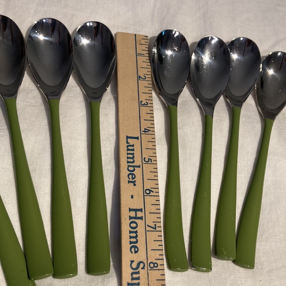 Fiesta spoons with chartreuse handles (8) - Picture 6 of 12